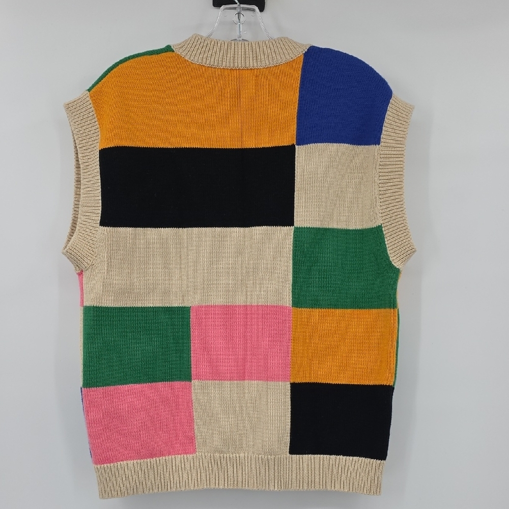 Stella Nova Multicolor Patchwork Sleeveless Sweat… - image 4